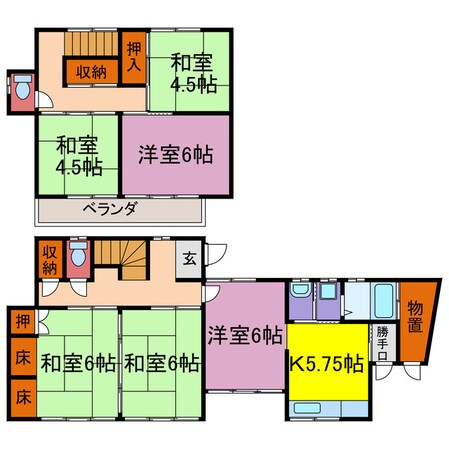 福田　足立邸の物件間取画像